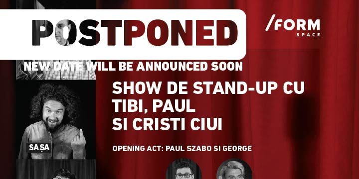 Show de Stand-Up cu Nicu Bendea, Sașa și Socol at /FORM Space