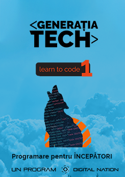 Generatia Tech: Learn to Code 1 (Programare pentru începători)