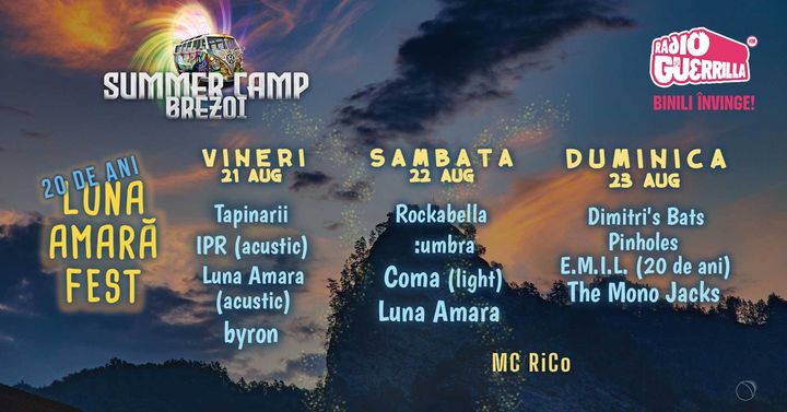 Luna Amară Fest- 20 de ani - Summer Camp Brezoi