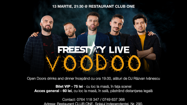 Concert Freestay live la Restaurant One Club