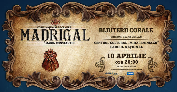 Overground Showroom: Madrigal – Bijuterii Corale live la Amfiteatrul Eminescu