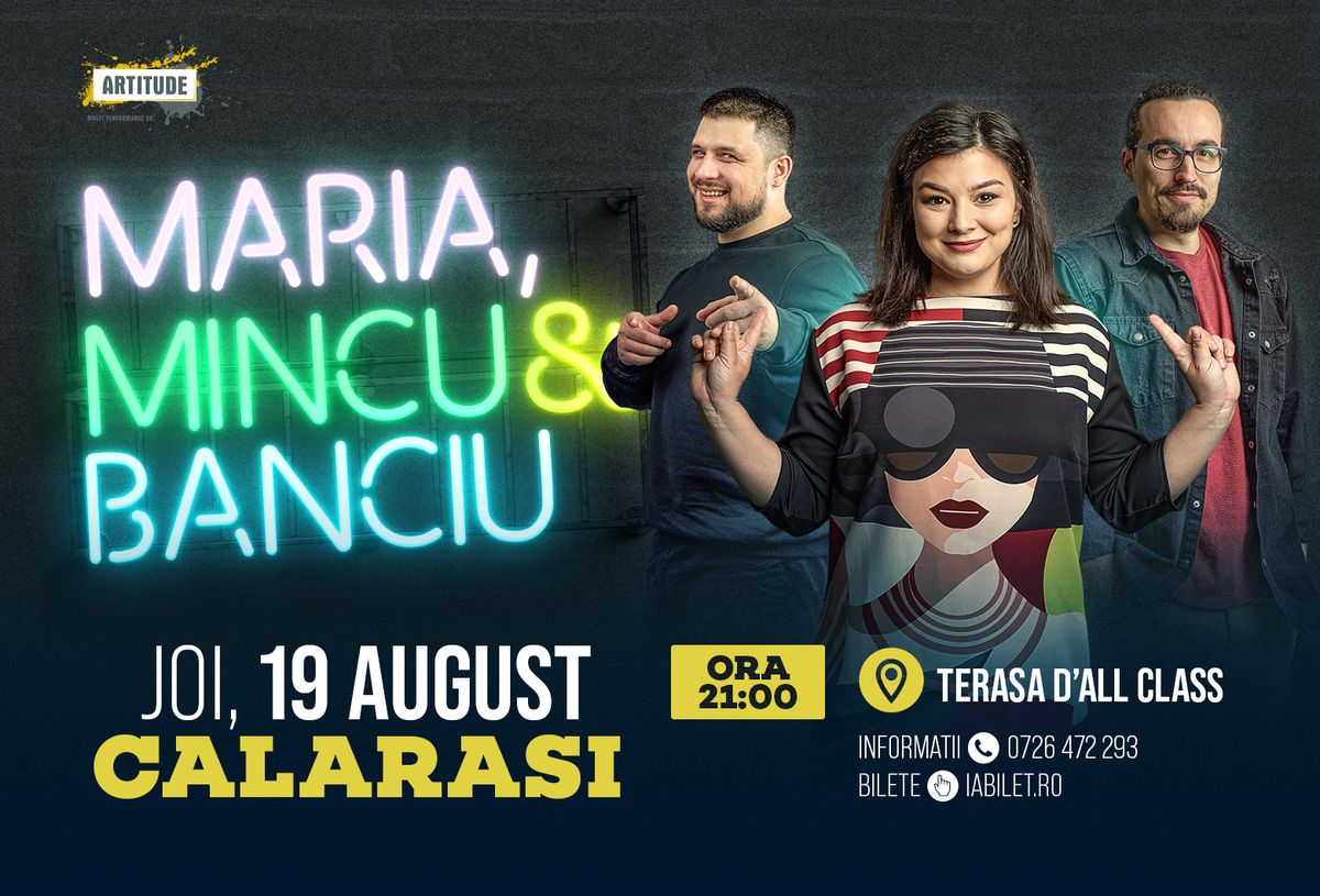 Bilete Calarasi Stand Up Comedy Show Marca Maria Mincu Si Banciu