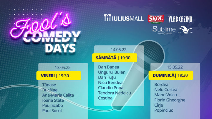 3 Days Access Fool’s Comedy Days @ Cluj