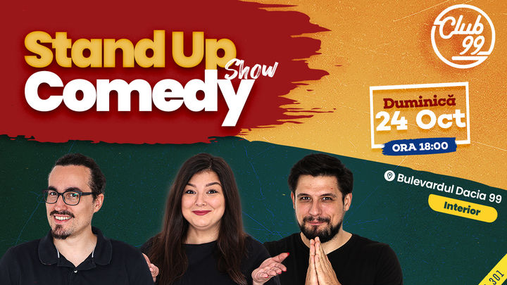 Stand up comedy la Club 99 cu Mincu, Maria Popovici & Banciu