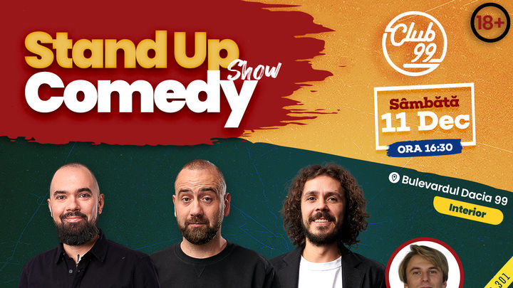 Stand up comedy la Club 99 cu Teo, Vio, Costel - opener George Mesaros