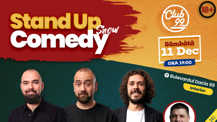 Stand up comedy la Club 99 cu Teo, Vio, Costel - opener Banciu