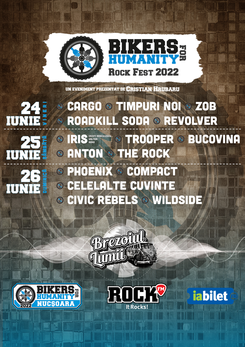 Bilete Bikers For Humanity Rock Fest 2022 2426 iun '22 Summer Camp