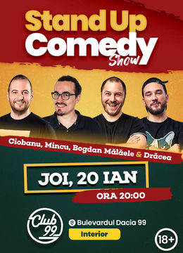 Stand up comedy la Club 99 cu Andrei, Mincu, Malaele si Dracea