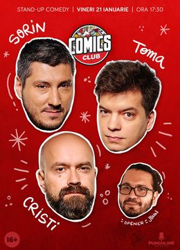 Stand-up cu Cristi, Toma și Sorin la ComicsClub!