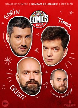 Stand-up cu Cristi, Toma și Sorin la ComicsClub! Show 1
