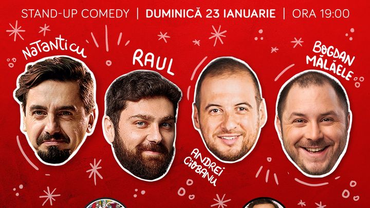 Stand-up cu Natanticu, Raul, Ciobanu, Mălăele la ComicsClub!