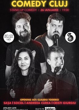 Comedy Cluj Preeeezintă: Stand-up Comedy la Atelier Cafe, Episodul 7