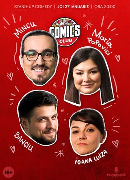 Stand-up cu Maria, Mincu, Banciu și Ioana Luiza la ComicsClub!