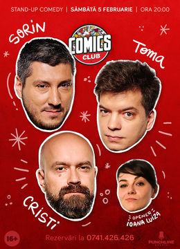 Stand-up cu Cristi, Toma și Sorin la ComicsClub! Show 2
