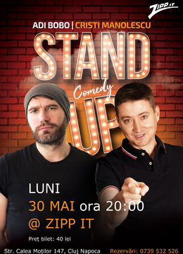 Cluj-Napoca: Stand-up Comedy - Adi Bobo si Cristi Manolescu