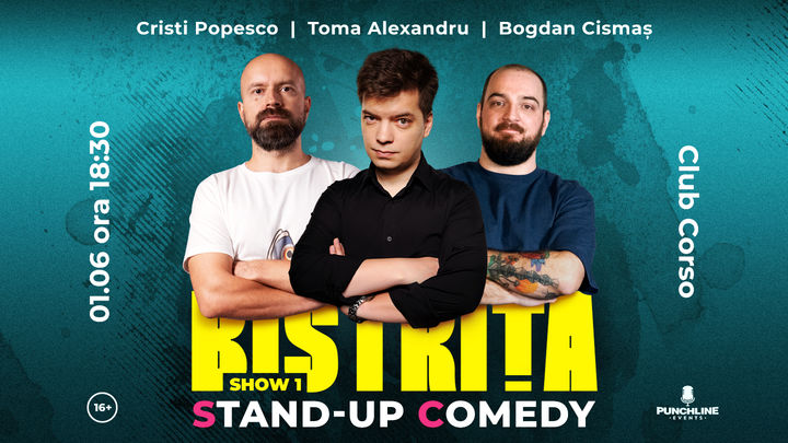 Bistrita: Stand Up Comedy cu Toma, Bogzi si Popesco Show 1