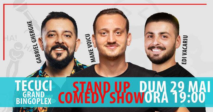 TECUCI | Stand Up Comedy | Gabriel Gherghe, Mane Voicu & Edi Vacariu