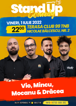 Stand-up la Club 99 TNB - Terasa cu Vio, Mincu, Mocanu & Dracea