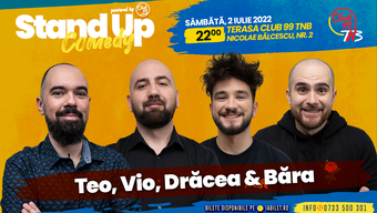 Stand-up la Club 99 TNB - Terasa cu Teo, Vio, Dracea si Victor Bara