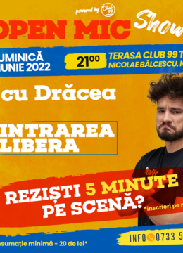 Open Mic Cu Dracea la Club 99 TNB - Terasa