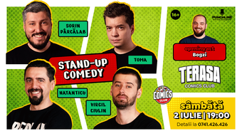 Stand-up cu Toma, Sorin, Natanticu și Virgil pe Terasa ComicsClub!