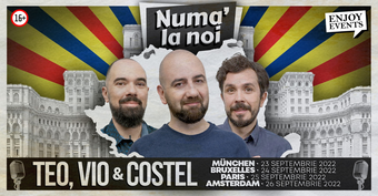 Bruxelles: Stand up show cu Teo, Vio si Costel 