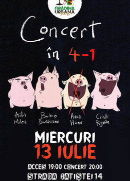Concert în 4-1 | Second Show | Grădina Urbană Km.0