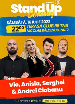 Stand-up la Club 99 TNB - Terasa cu Vio, Anisia, Serghei si Andrei Ciobanu