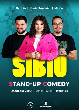 Sibiu: Stand Up Comedy cu Maria, Mincu și Banciu @ Terasa JoyMe
