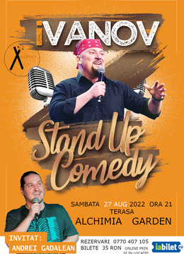 Reghin: Stand up comedy cu Doru iVanov (invitat Andrei Gadalean)