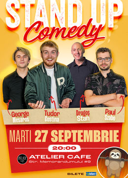 Cluj-Napoca: Stand-up Comedy @Atelier Cafe
