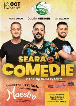 Alba Iulia: Seara de Comedie Maestro: Stand-Up Comedy | Gabriel Gherghe, Mane Voicu