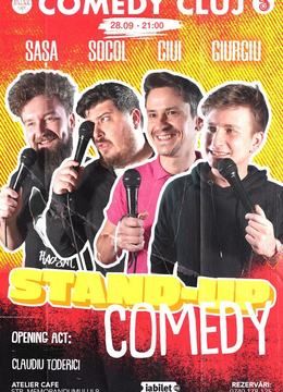 Cluj: Stand-up Comedy @ Atelier Cafe