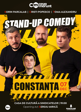 Constanța: Stand-Up Comedy cu Sorin, Cristi și Toma