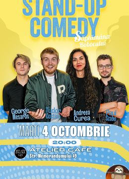 Cluj-Napoca: Stand-up Comedy @ Atelier Cafe
