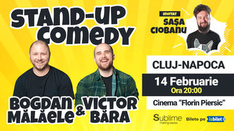 Cluj-Napoca: Stand Up Comedy cu Bogdan Malaele si Victor Bara - "Patru la Purtare"
