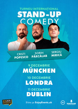Munchen: Stand up Comedy cu Cristi Popesco, Sorin Parcalab si Sergiu Mirica