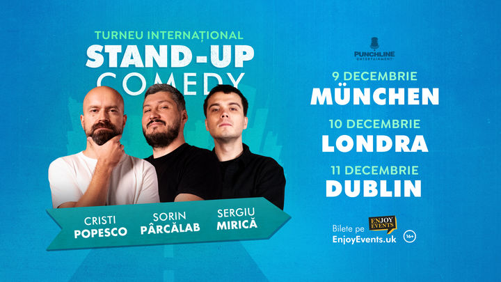 Dublin: Stand up Comedy cu Cristi Popesco, Sorin Parcalab si Sergiu Mirica