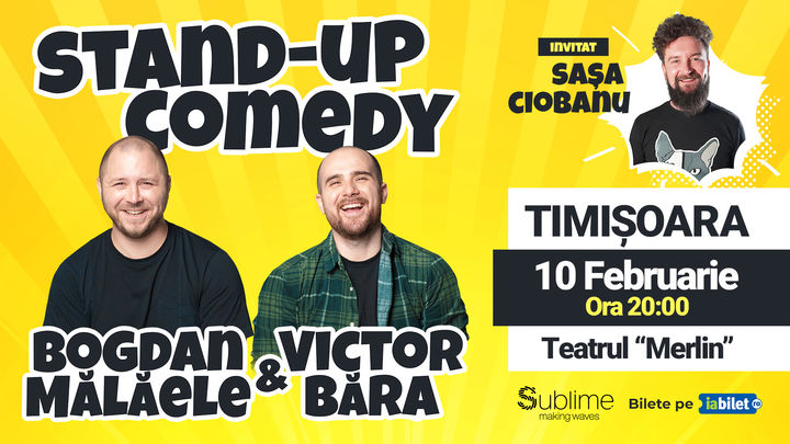 Timisoara: Stand Up Comedy cu Bogdan Malaele si Victor Bara - "Patru la Purtare"