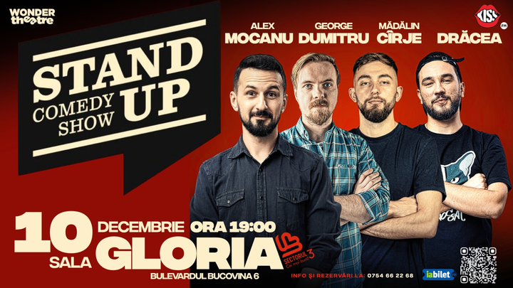 Stand Up Comedy cu Alex Mocanu, Drăcea, Mădălin Cîrje si George Dumitru