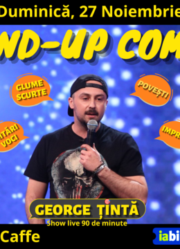 Năvodari: Stand-up Comedy cu George Țintă @ Backstage Caffe