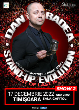 Timisoara: Stand-up Comedy cu Dan Badea - Stand-up Evolution ORA 21:00