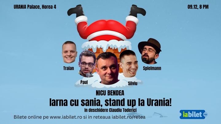 Cluj Napoca: Iarna cu sania, stand up la Urania!