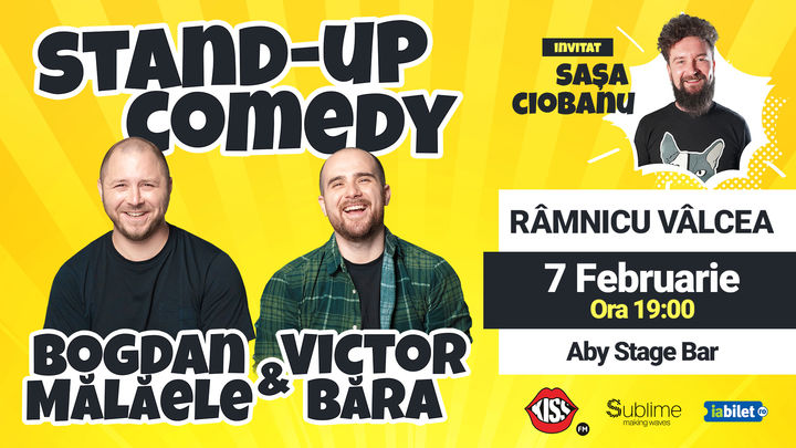 Ramnicu Valcea: Stand Up Comedy cu Bogdan Malaele si Victor Bara - "Patru la Purtare"