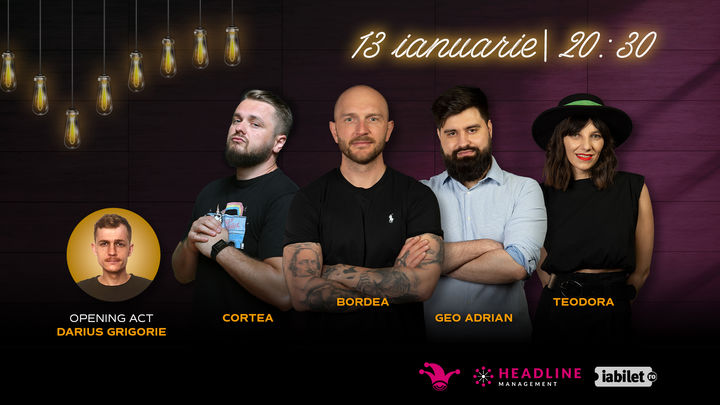 The Fool: Stand-up comedy cu Bordea, Cortea, Geo și Teodora