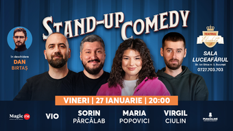 Stand-up Comedy cu Vio, Sorin, Maria și Virgil @ Sala Luceafarul