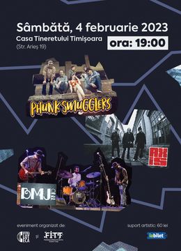 Timisoara: Concert BMJ Trio & AXIS & Phunk Smugglers