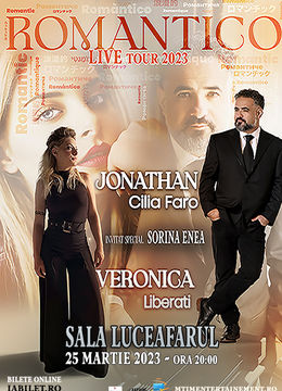 Romantico Live Tour 2023 - Jonathan Cilia Faro Si Veronica Liberati - (Invitat Special Sorina Enea)