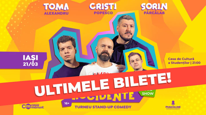Iași: Stand-up cu Toma, Cristi & Sorin Late Show