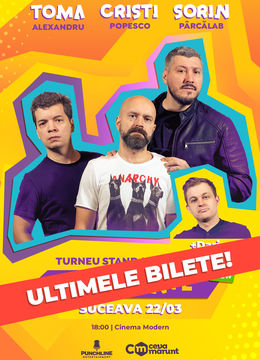 Suceava: Stand-up cu Toma, Cristi & Sorin Early Show